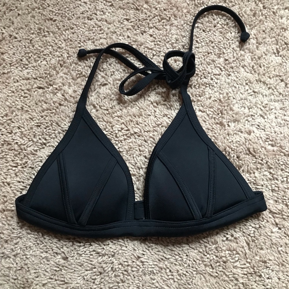 Black VS pink bikini top